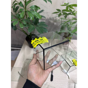 bể terrarium cubic 10cm setup bằng kính 3li