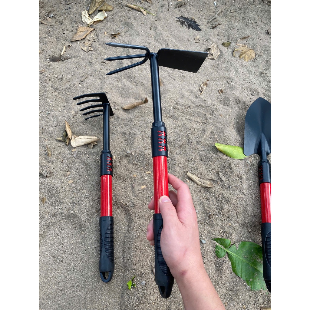 Bộ 4 Món Dụng Cụ Làm Vườn Tay Cầm Bọc Cao Su Chắc Chắn, Siêu Tiện Dụng Gồm Cuốc, Xẻng, Cào Đất 22 Me&Be