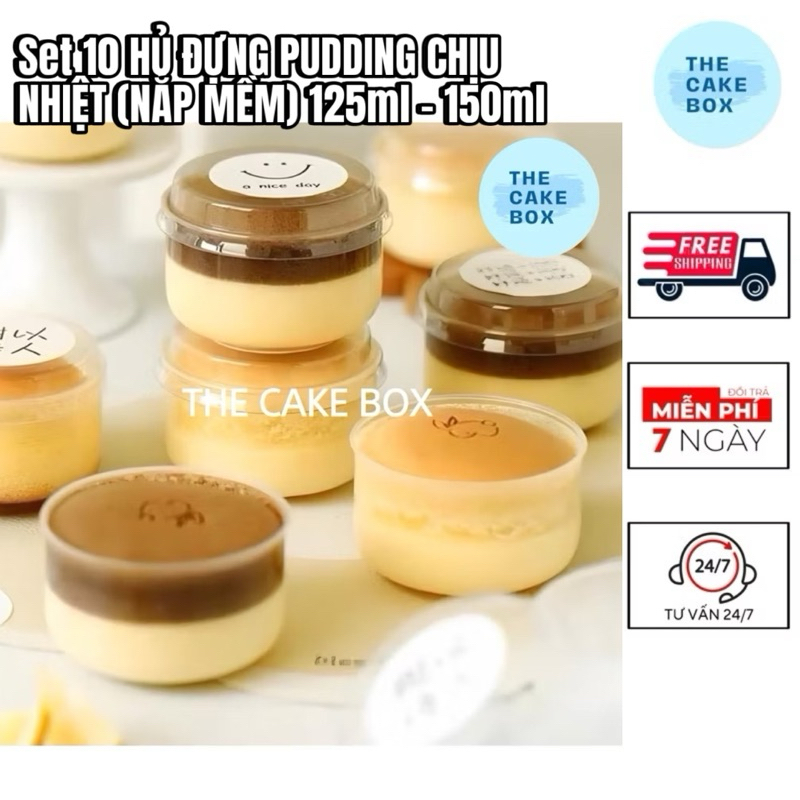 50 HỦ PUDDING TRÒN CHỊU NHIỆT KÈM NẮP - HỦ ĐỰNG BÁNH FLAN 125-150ml ...