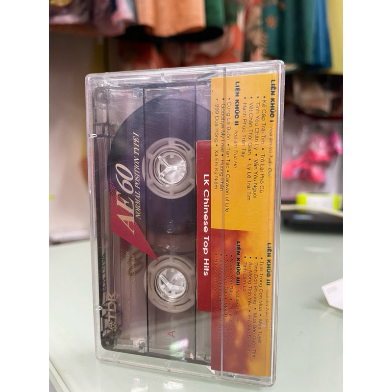 Băng Cassette Liên Khúc Chinese Top Hits - Lâm Nhật Tiến, Thiên Kim, Johhny Dũng, Hồ Ngọc Như