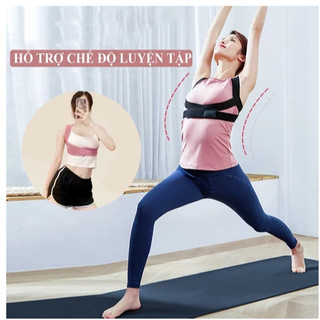 Đai chống gù lưng bảo vệ vòng 1 khắc phục cong vẹo định hình cột sống, ngực khi tập gym yoga thể thao cho nam nữ trẻ em