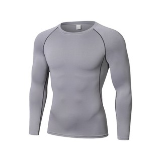 [XẢ HÀNG] Áo giữ nhiệt dài tay nam thu đông tập Gym, thể hình, chạy bộ, thể thao nam họa tiết khỏe khoắn phong cách