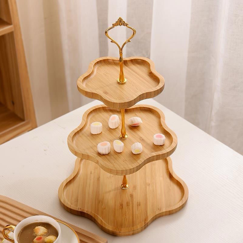 Khay gỗ 2,3 tầng decor, chụp ảnh đồ ăn