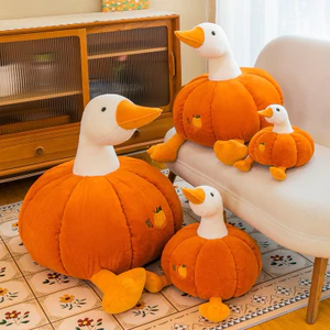 Vịt bí ngô đủ size cho bé, decor giáng sinh,làm quà tặng, gối ôm,....