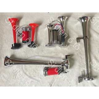 Còi sinh hơi điện 12v và 24v cho xe ô tô không có bình hơi