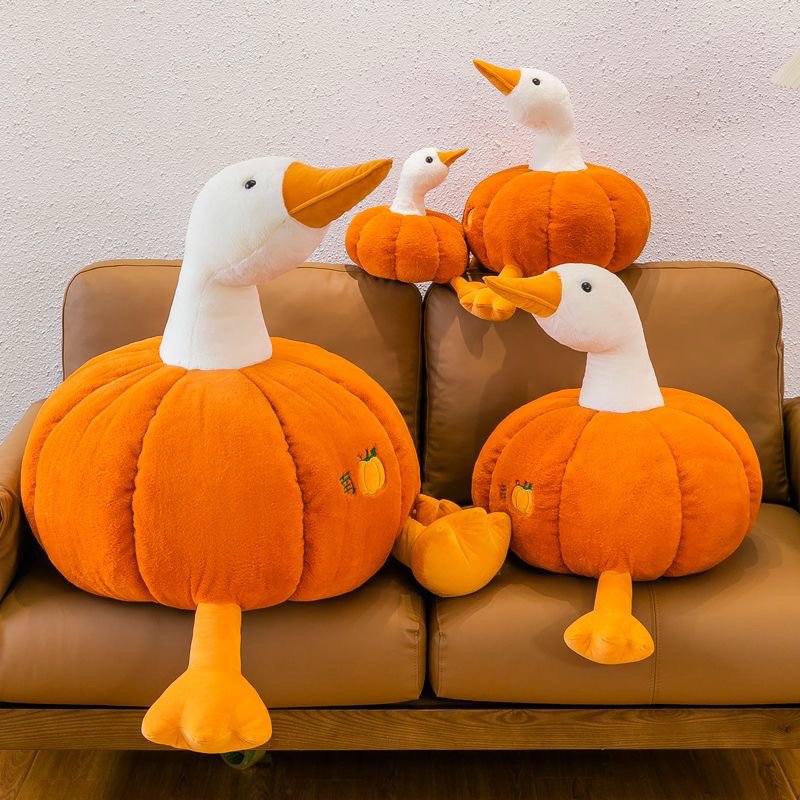Vịt bí ngô đủ size cho bé, decor giáng sinh,làm quà tặng, gối ôm,....