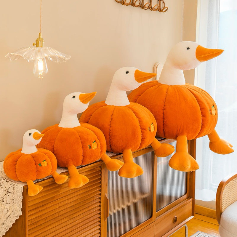 Vịt bí ngô đủ size cho bé, decor giáng sinh,làm quà tặng, gối ôm,....