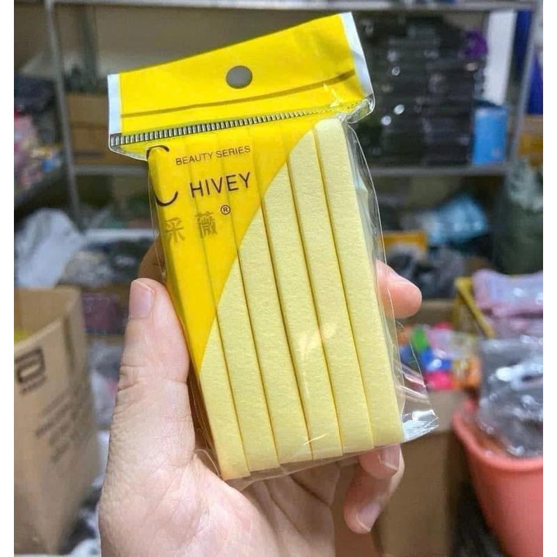 Bông nén bọt biển rửa mặt Chivey, hàng loại 1, giúp làm sạch da, tẩy tế bào chết.