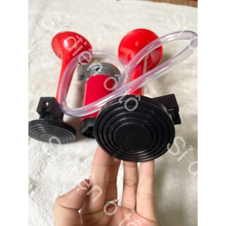 Còi sinh hơi 2 loa đỏ điện 12v và 24v