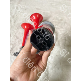 Còi sinh hơi 2 loa đỏ điện 12v và 24v