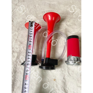 Còi sinh hơi 2 loa đỏ điện 12v và 24v