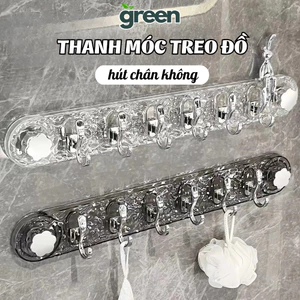Móc Treo Tường Nhà Tắm Hút Chân Không, Thanh Treo Đồ Đa Năng Chất Liệu PET Tiện Lợi Dễ Sử Dụng