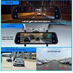 Camera hành trình ô tô 3 mắt A10 XETABON CarPlay, Android Auto ghi hình 4k siêu nét, nghe nhạc kết nối loa xe, BH 12T — ảnh 6