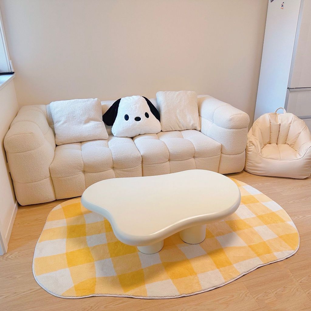 bàn trà đám mây cao cấp NHU Y DECOR sơn 2k đặt sofa hoặc ngồi bệt sang trọng chống thấm chống nước