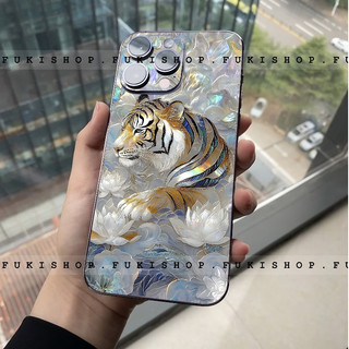 Miếng dán Skin Mặt lưng Sau full viền Hổ Dành Cho 16 pro max 15 pro max 14 pro max 13 pro max 12 pro max