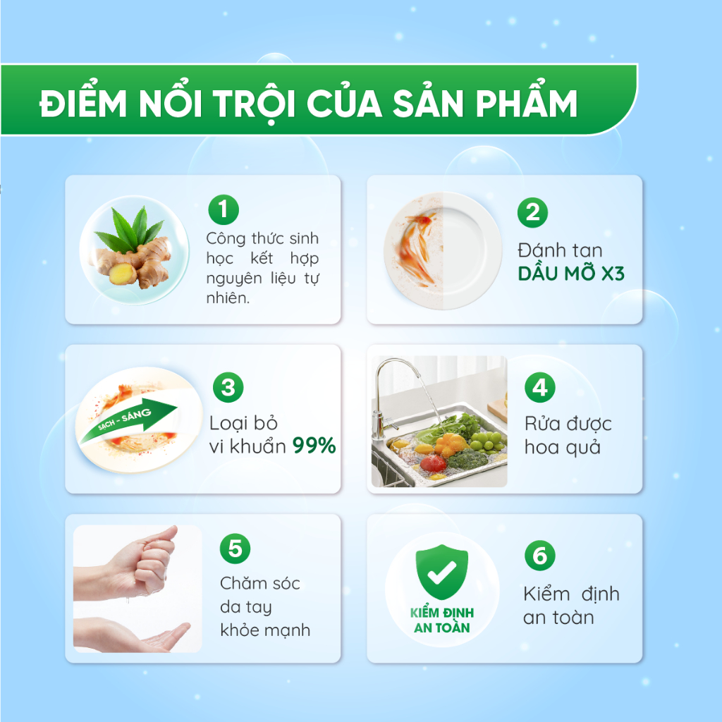 [XẢ KHO] Nước rửa chén sinh học CleanZ nước rửa bát đánh tan dầu mỡ, loại bỏ vi khuẩn 400ml