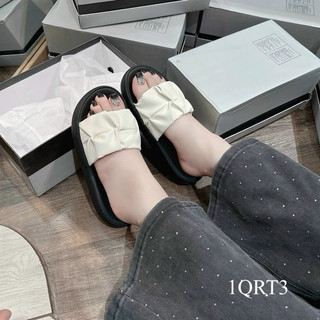 Dép quai bản nữ nhúm bèo,dép nữ đế xuồng cao 6cm da mềm siêu êm xu hướng thời trang.