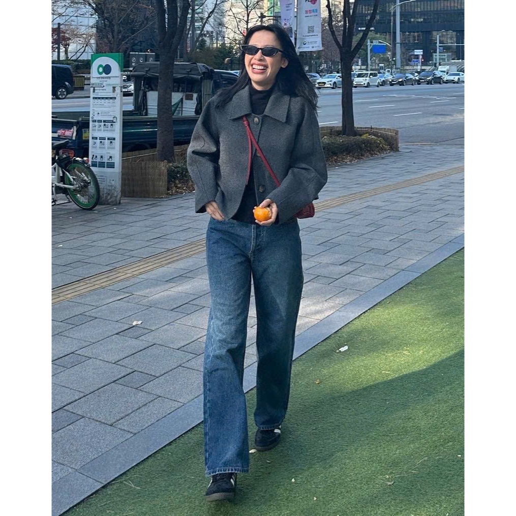 Ảnh TheBlueTshirt - Quần jeans lưng cao ống suông có nhiều màu cho nữ - The Original Grandpa Jeans - Women 2