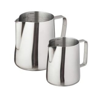 Volcano Ca đánh sữa, ca đánh sữa inox, ca đánh sữa chuyên nghiệp Inox 304 màu bạc