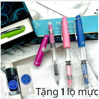 Bút máy luyện chữ đẹp Thầy ánh SH069 ngòi lá tre, tặng mực cao cấp