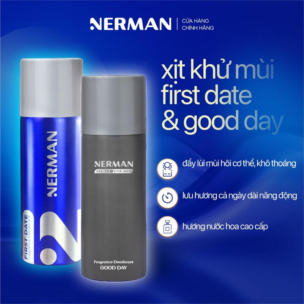 Ảnh Xịt khử mùi nam giới hương nước hoa Good Day, First Date Nerman 100ml 3