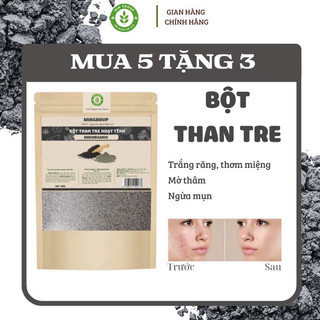 Bột Than Hoạt Tính Trắng Răng MIK ORGANIC - Loại Bỏ Mảng Bám, Tẩy Vết Ố Vàng Cho Răng Hiệu Quả 50g