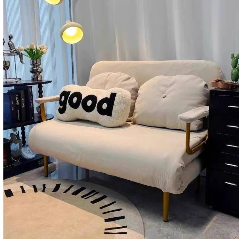 Giường sofa gấp gọn 2 trong 1 khung thép chắc chắn,Ghế sofa giường đa năng chẩt liệu Vải nhung cao cấp Hiện Đại