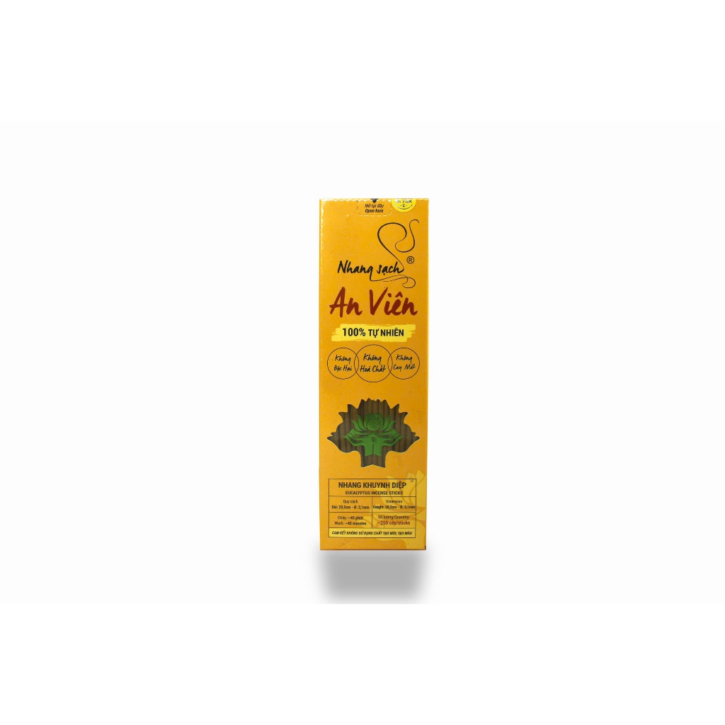 Nhang khuynh diệp An Viên 2 tấc (hộp 250 cây) - K2H250