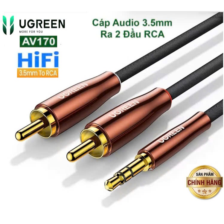 Cáp âm thanh 3.5mm to RCA Ugreen 80845 80847 80848 AV170 Cao Cấp ...