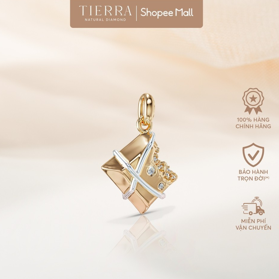[CHAT TRƯỚC KHI ĐẶT] Mặt Dây Chuyền Tierra FMD5101, Vàng 14K, Tấm CZ, Dành Cho Cô Nàng Ngọt Ngào