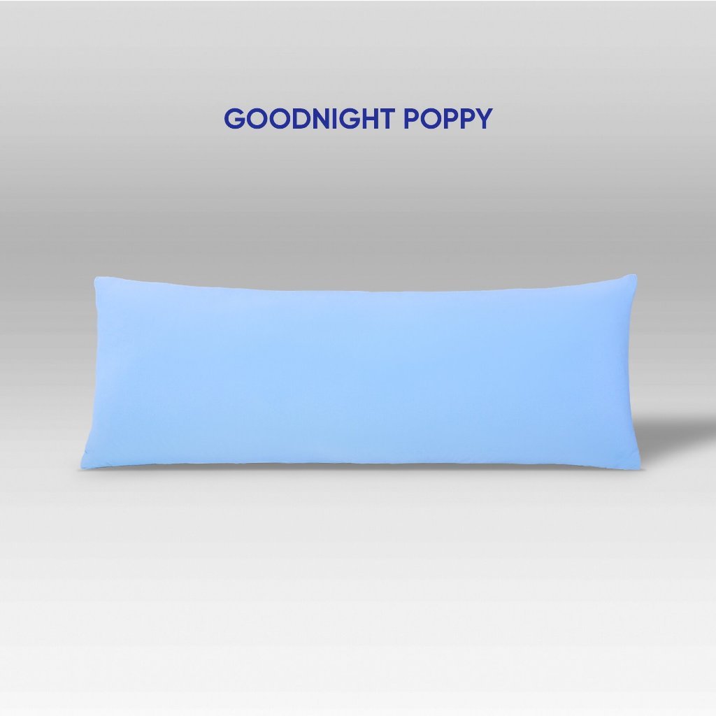 Ảnh Vỏ Gối Ôm Vua Nệm Goodnight Poppy 45x120cm, Vỏ Gối Ôm Thun Lạnh Chất Vải Thun Mềm, Sợi Vải Mát Lạnh 3
