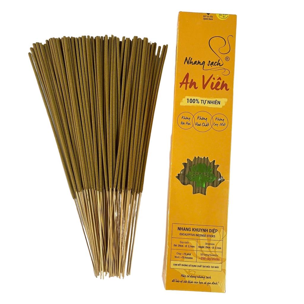 Nhang khuynh diệp An Viên 3 tấc (hộp 250 cây) - K3H250