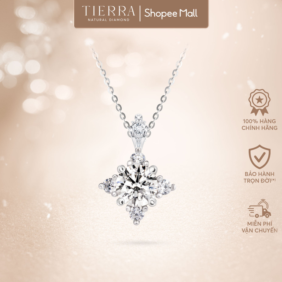 [CHAT TRƯỚC KHI ĐẶT] Mặt Dây Chuyền Tierra MDA2135 Vàng 14K 18K tấm CZ Phong Cách Cá Tính