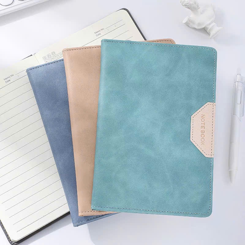 Sổ tay A5 notebook bìa da pu 220 trang giấy cao cấp 80gsm ghi chép sang ...
