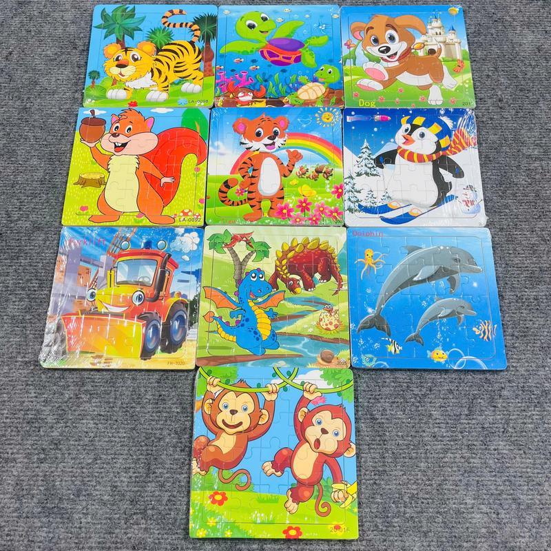 COMBO 10-15 Tranh xếp hình 20 mảnh tranh ghép hình phát triển trí tuệ thông minh cho bé