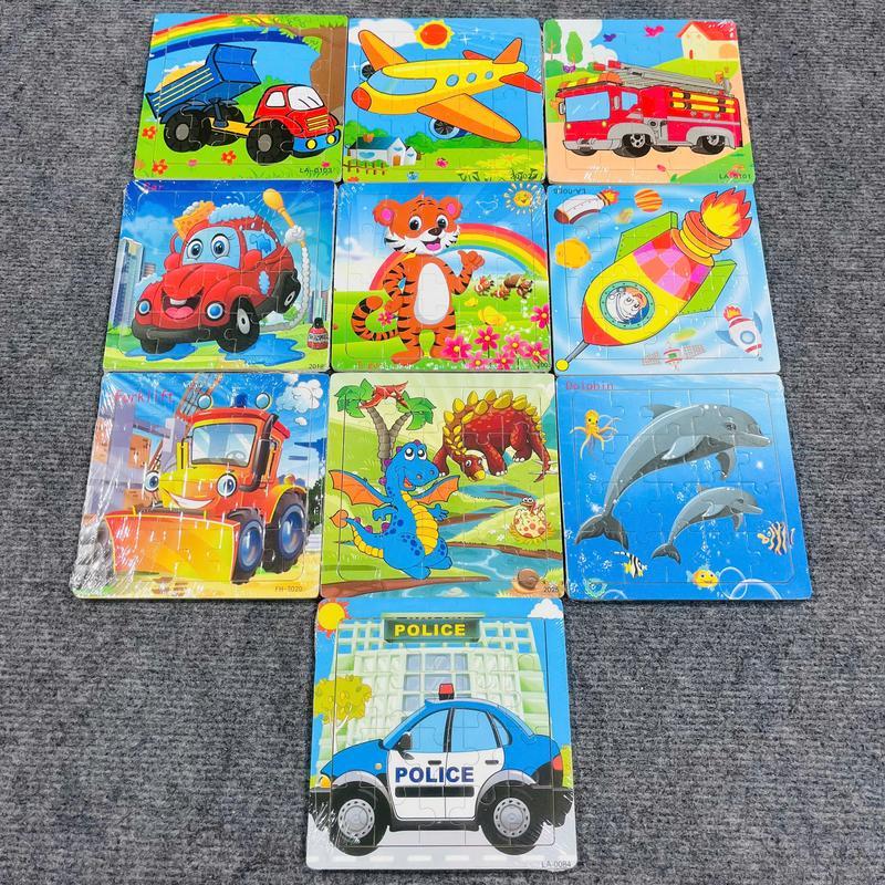 COMBO 10-15 Tranh xếp hình 20 mảnh tranh ghép hình phát triển trí tuệ thông minh cho bé