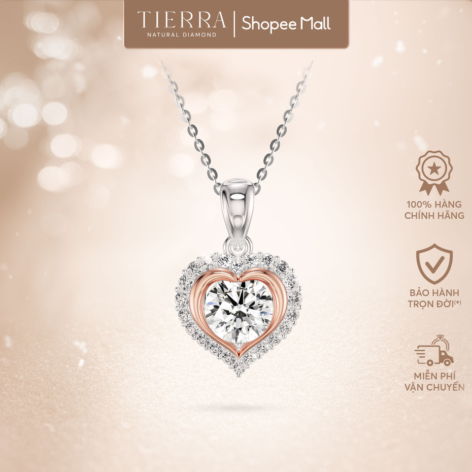 [CHAT TRƯỚC KHI ĐẶT] Mặt Dây Chuyền Tierra BMD3105,14K 18K, Đính Đá CZ/KC, Thiết Kế Thanh Lịch Cho Nàng
