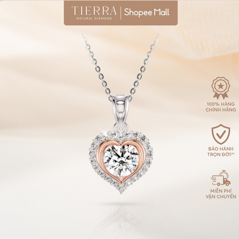 [CHAT TRƯỚC KHI ĐẶT] Mặt Dây Chuyền Tierra BMD3105,14K 18K, Đính Đá CZ/KC, Thiết Kế Thanh Lịch Cho Nàng