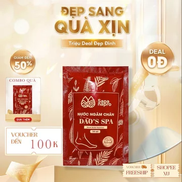 Nước Ngâm chân Dao'Spa, Muối Hồng Himalaya Ngâm Chân Thải Độc Dạng Mịn Và Hạt tặng kèm khi mua bồn ngâm chân