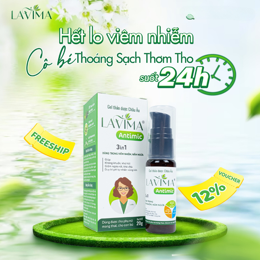 Ảnh Combo Bộ Gel Rửa và Gel Bôi Thảo Dược Lavima TẶNG KÈM Khăn Ướt Lavima Protect 4.0 Gói 10 Tờ 2