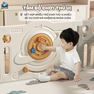 Quây Cũi Nhựa Pakey Phi Hành Gia Mới 2026, Tặng Bóng, Tặng Thảm - Dày Dặn, An Toàn Cho Bé, Bảo Hành Trọn Đời - QN01
