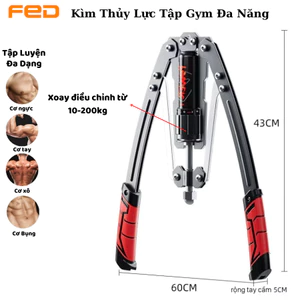 Kìm Bóp Tay Tập Gym Đa Năng, Kìm Thủy Lực Tập Cơ Tay, Vai, Ngực Điều Chỉnh Cân Nặng Từ 10-200kg