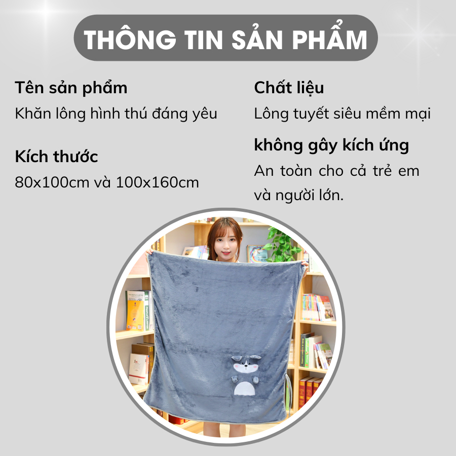 Ảnh Chăn Mền Văn Phòng Lông Tuyết A Concept Decor Chăn Ngủ Hình Thú Nhỏ Gọn Tiện Lợi Êm Ấm Áp Cho Bé Văn Phòng Đi Du Lịch 2