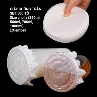 (Mua 10 tặng 1) Combo 10 set (500 tờ/ 1 set)  giấy chống tràn cho ly đồ uống mang đi, giấy chống thấm được cả nước nóng