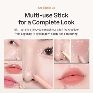 Kẻ mắt 2 đầu đa năng hince New Depth Dual Color Stick 0.8g