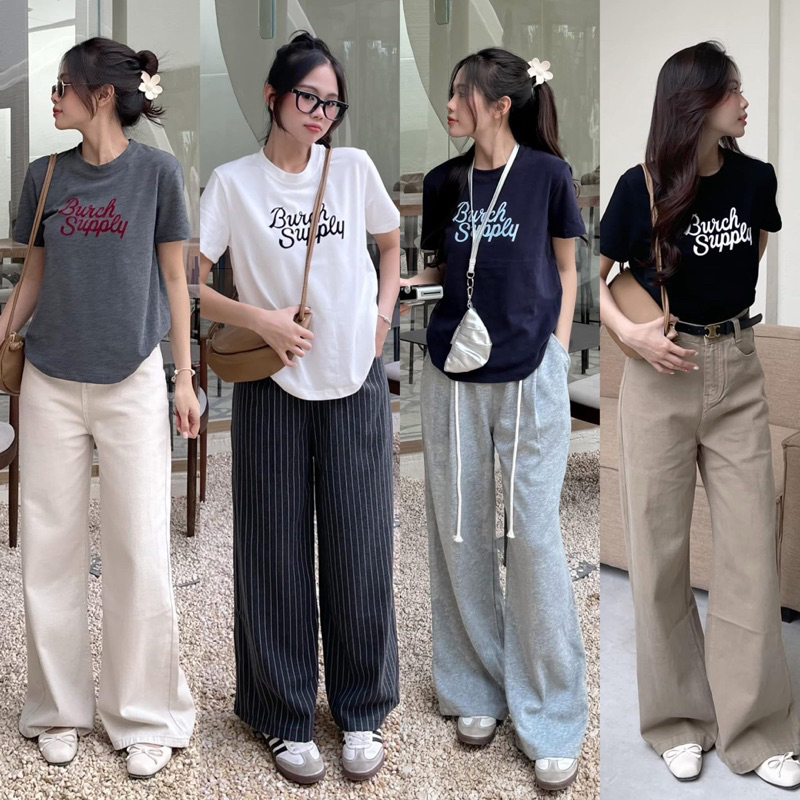 [RÁCH STORE] Áo Thun - 931 - in chữ Burch Supply | Shopee Việt Nam