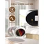 Quạt Sưởi Gốm IQKAO 2000W Hiệu Ứng Lửa 3D Máy Sưởi Decor Xoay Đảo Chiều, An Toàn, Không Khô Da