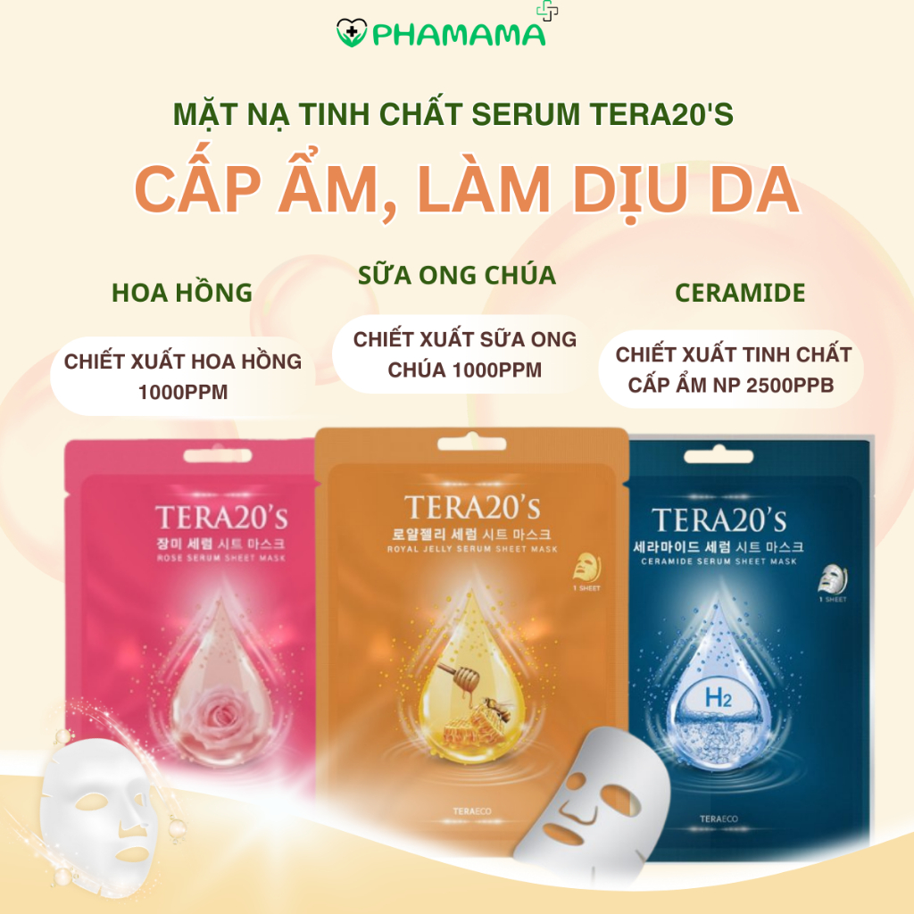 Ảnh Mặt nạ dưỡng da Tera20's tinh chất Serum 1,000 PPM 28ml 4