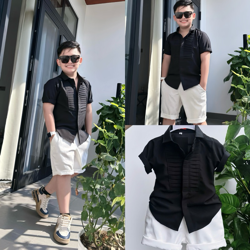 Set SơMi thiết kế cao cấp cho bé trai 10kg-52kg TONI BRAND