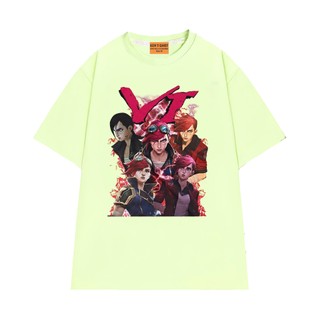 Áo Thun NGỐ TEE League Of Legends Nhân Vật Arcane Vi Form Unisex Chất Vải Cotton Thoáng Mát